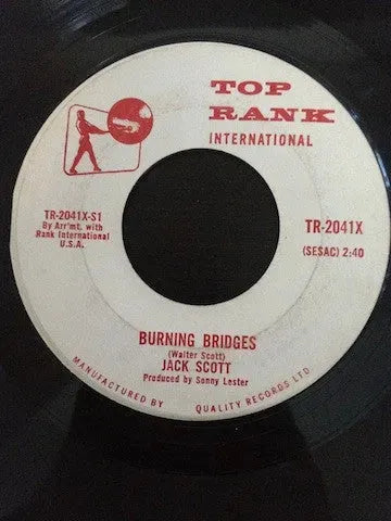 Jack Scott : Burning Bridges / Oh, Little One (7", Single)