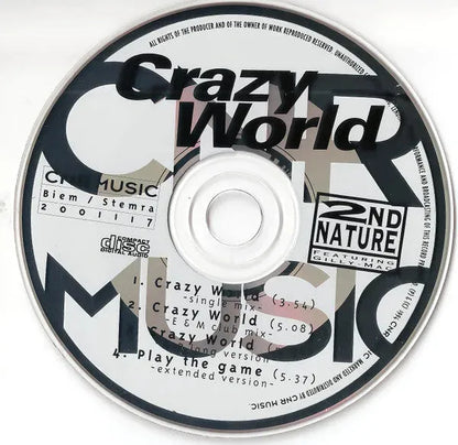 2nd Nature (2) : Crazy World (CD, Maxi)