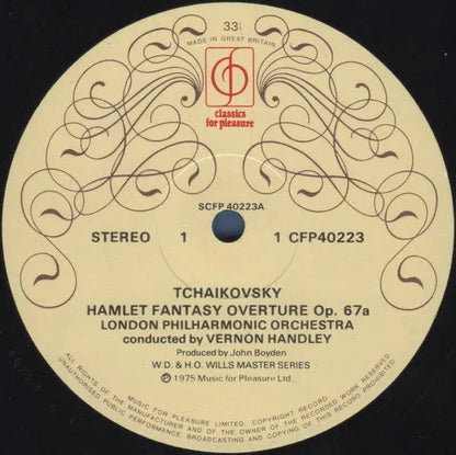 Pyotr Ilyich Tchaikovsky - London Philharmonic Orchestra Conducted By Vernon Handley : Francesca Da Rimini / Hamlet (LP, Album)