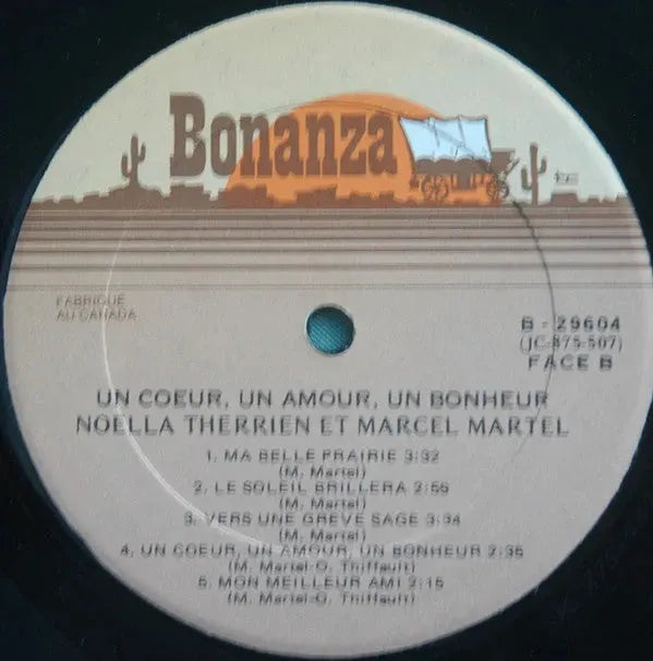 Noëlla Therrien Et Marcel Martel : Un Coeur, Un Amour, Un Bonheur (LP)