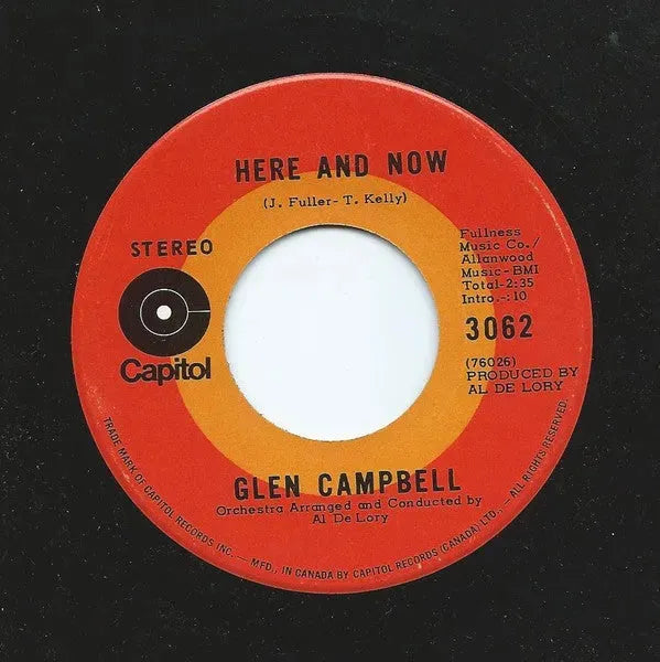 Glen Campbell : Dream Baby (How Long Must I Dream) (7")