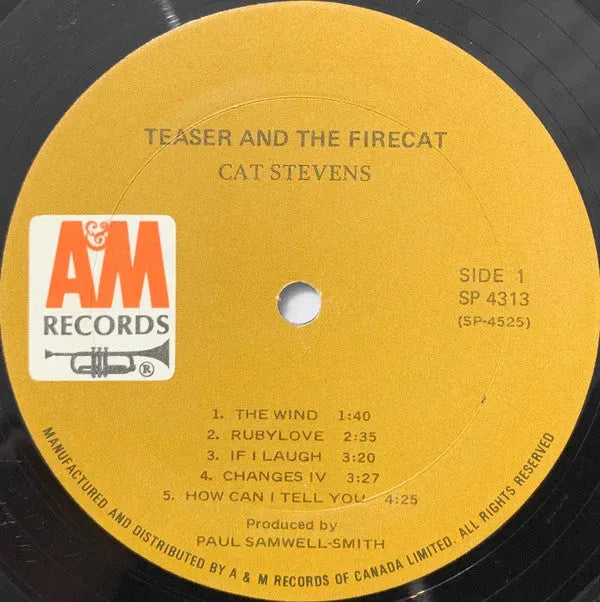 Cat Stevens : Teaser And The Firecat (LP, Album, Gat)