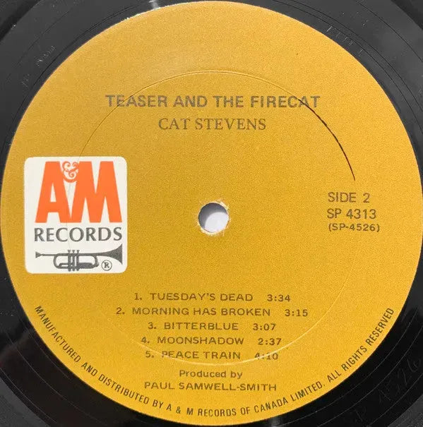 Cat Stevens : Teaser And The Firecat (LP, Album, Gat)