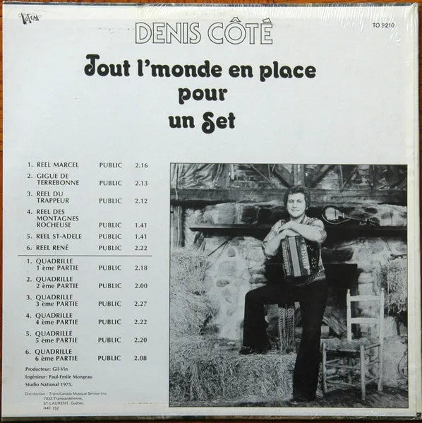 Denis Côté : Tout L'Monde En Place Pour Un Set (LP, Album)