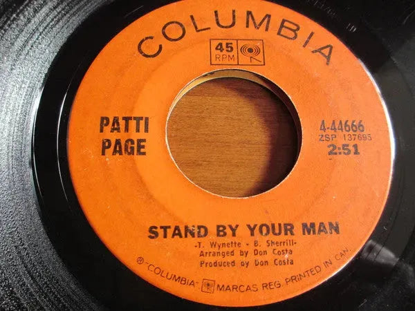 Patti Page : Stand By Your Man (7", Single)