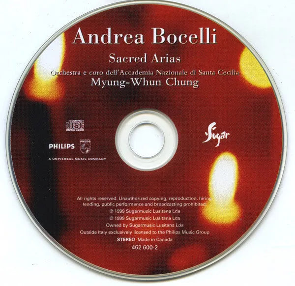 Andrea Bocelli : Sacred Arias (CD, Album)