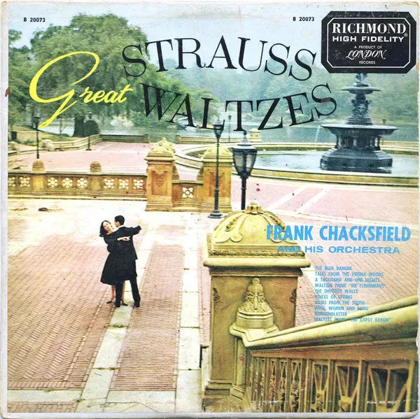 Frank Chacksfield & His Orchestra : Great Strauss Waltzes (LP, Album, Mono)