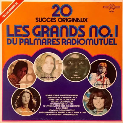 Various : Les Grands No.1 Du Palmares Radiomutuel : 20 Succès Originaux (LP, Comp)