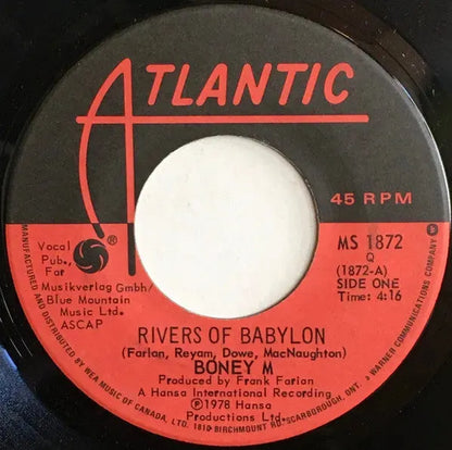 Boney M. : Rivers Of Babylon (7", Single)