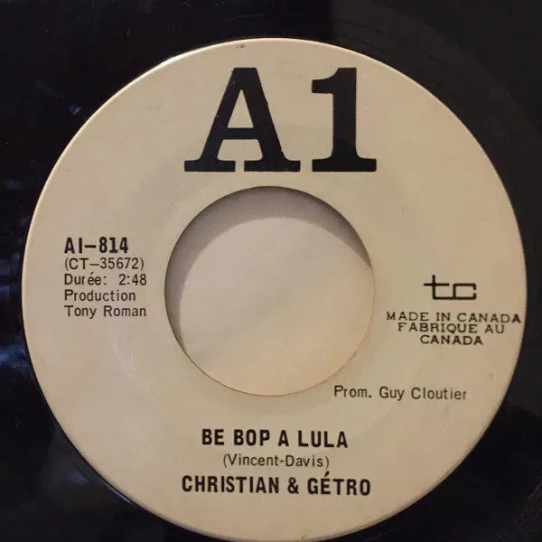 Christian & Getro : Be Bop A Lula (7", Single)