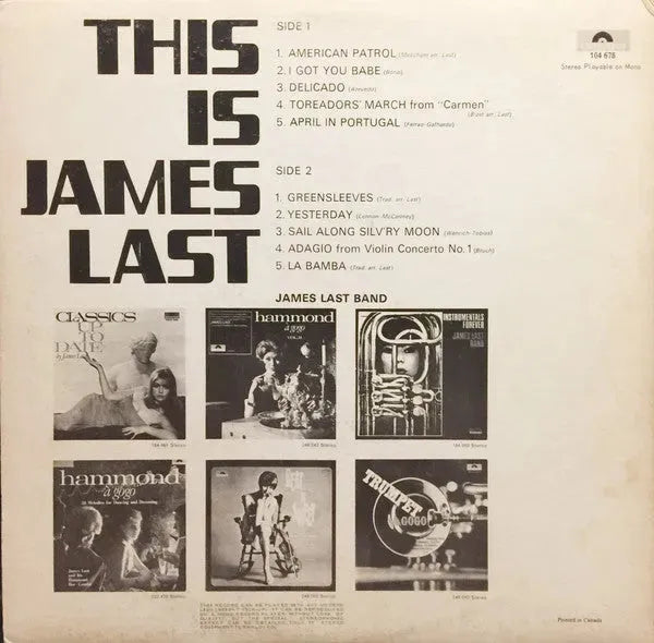 James Last : This Is James Last (LP, Album)