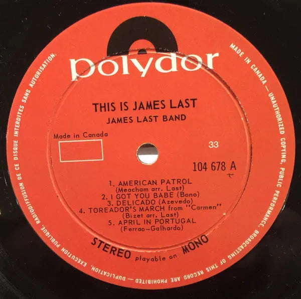 James Last : This Is James Last (LP, Album)