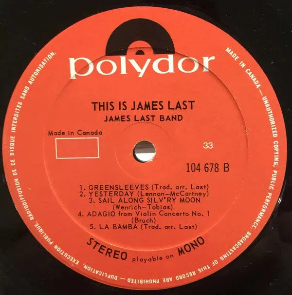 James Last : This Is James Last (LP, Album)