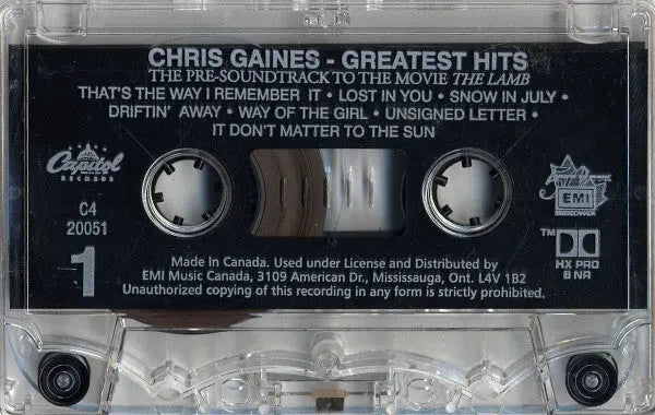 Garth Brooks : Chris Gaines Greatest Hits / Garth Brooks In The Life Of Chris Gaines (Cass, Album, Dol)