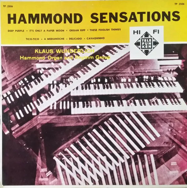 Various, Klaus Wunderlich : Hammond Sensations (LP, Mono)