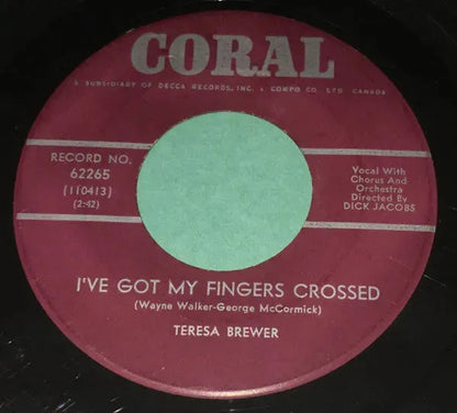 Teresa Brewer : Milord / I've Got My Fingers Crossed (7", Single)