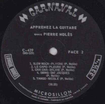 Pierre Nolès : Apprenez La Guitare Avec Pierre Nolès (LP, Mono)