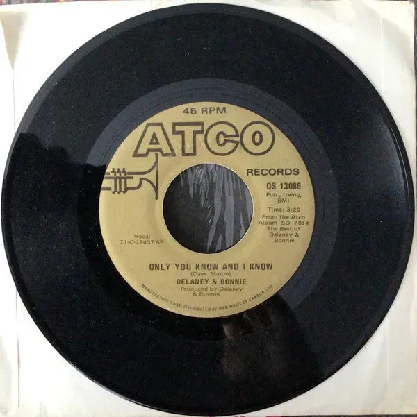 Delaney & Bonnie & Friends : Never Ending Song Of Love / Only You Know And I Know  (7", Single, Comp, RE)