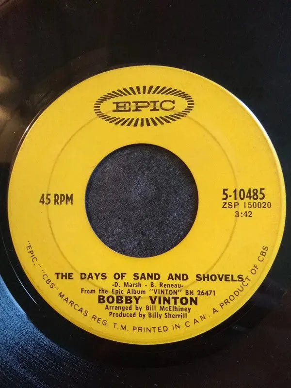 Bobby Vinton : The Days Of Sand And Shovels / So Many Lonely Girls (7", Single)