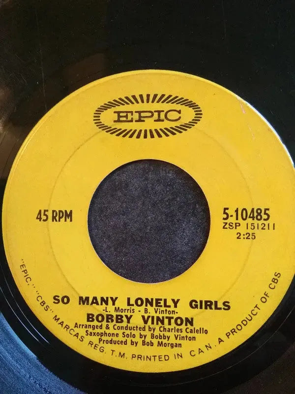 Bobby Vinton : The Days Of Sand And Shovels / So Many Lonely Girls (7", Single)