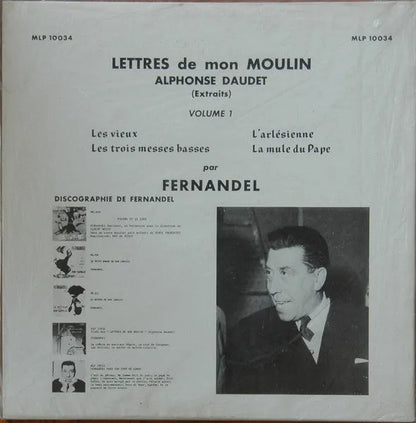 Alphonse Daudet / Fernandel : Lettres De Mon Moulin (Vol.1) (LP, Mono)