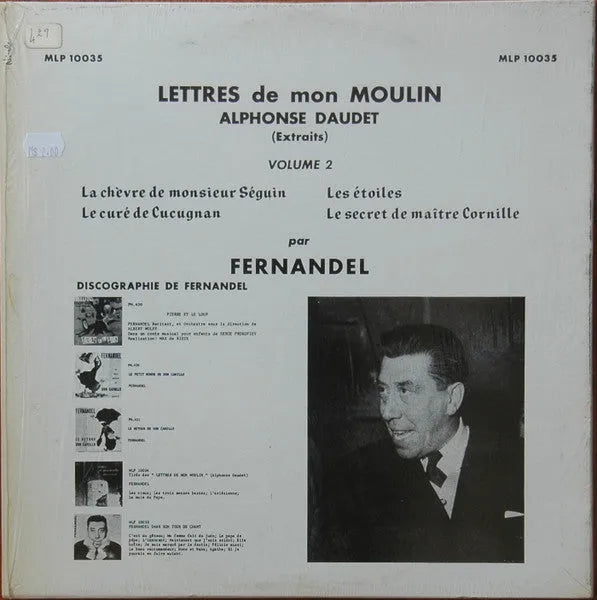 Fernandel : Lettres De Mon Moulin, Vol.2 (LP, Mono)