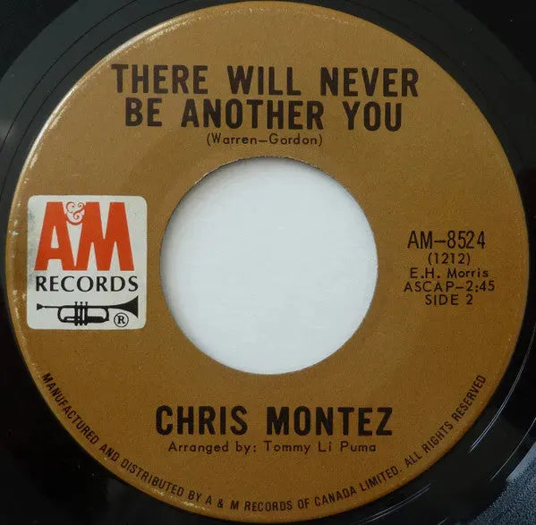 Chris Montez : The More I See You / There Will Never Be Another You (7")