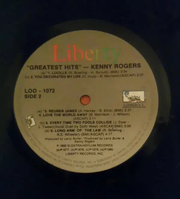 Kenny Rogers : Greatest Hits (LP, Comp)