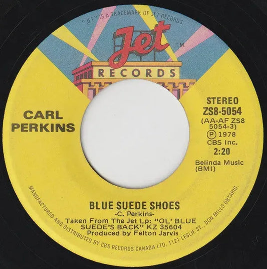 Carl Perkins : Blue Suede Shoes (7", Single)