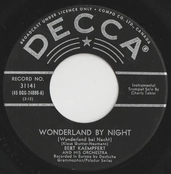 Bert Kaempfert & His Orchestra : Wonderland By Night = Wunderland Bei Nacht (7", Single)