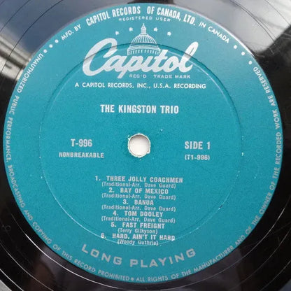 Kingston Trio : The Kingston Trio (LP, Album, Mono)