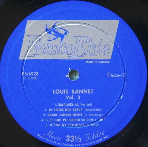 Louis Bannet : Louis Bannet, Vol.2 (LP, Mono)