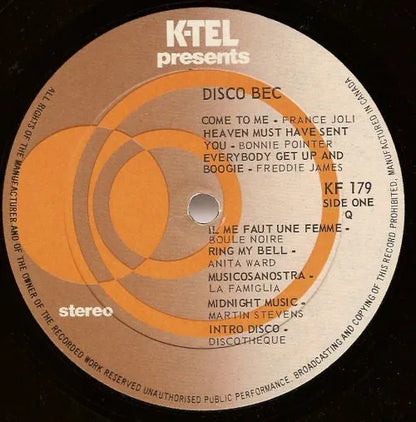 Various : Disco Bec (LP, Comp)