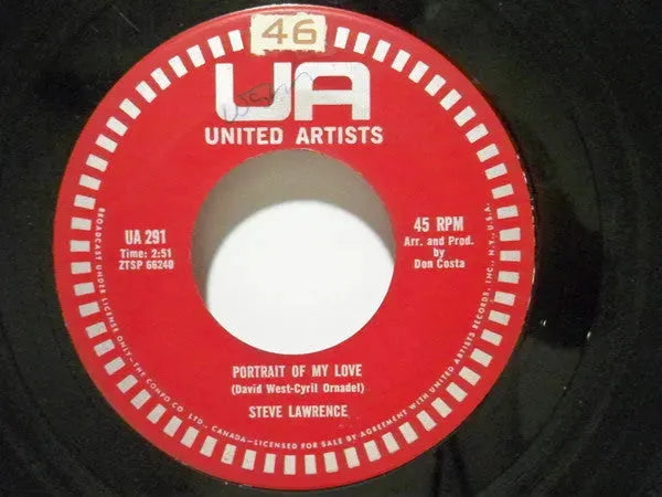 Steve Lawrence (2) : Portrait Of My Love  (7", Single)