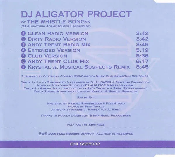 DJ Aligator Project : The Whistle Song (International Edition) (CD, Maxi)