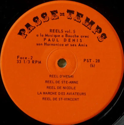 Paul Denis : Reels À La Musique À Bouche Vol.5 (LP, Album, Mono)