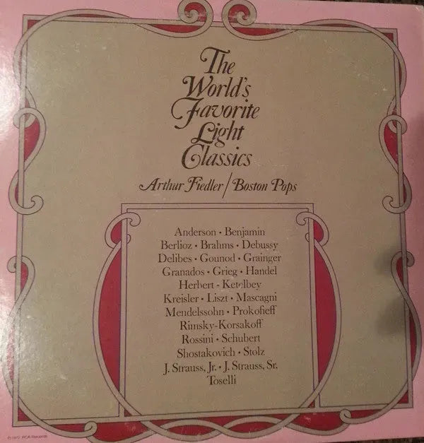 Arthur Fiedler / Boston Pops* : The World's Favorite Light Classics (2xLP, Comp, Ind)