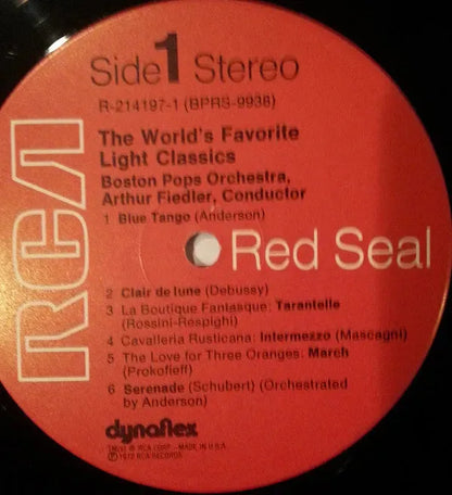 Arthur Fiedler / Boston Pops* : The World's Favorite Light Classics (2xLP, Comp, Ind)