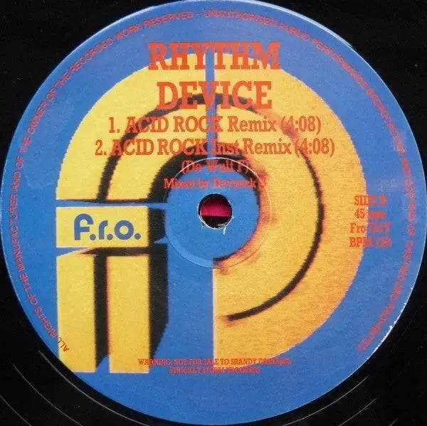 Rhythm Device : Acid Rock (12", Single)