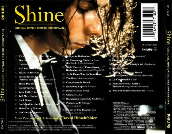 Various : Shine (Original Motion Picture Soundtrack) (CD, Album)