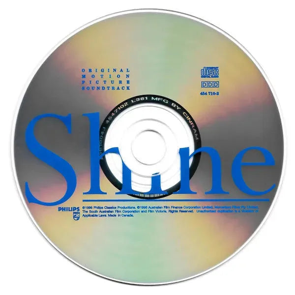 Various : Shine (Original Motion Picture Soundtrack) (CD, Album)