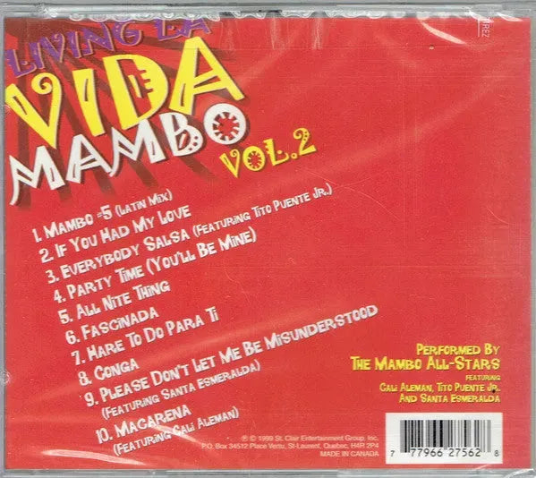 The Mambo All-Stars : Living la Vida Mambo, Vol. 2 (CD, Album)