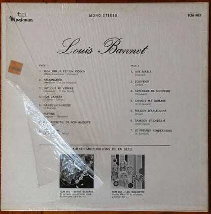 Louis Bannet : 15 Succès Incomparables (LP, Album)