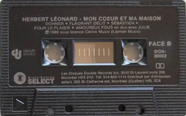 Herbert Léonard : Mon Cœur Et Ma Maison (Cass, Album)