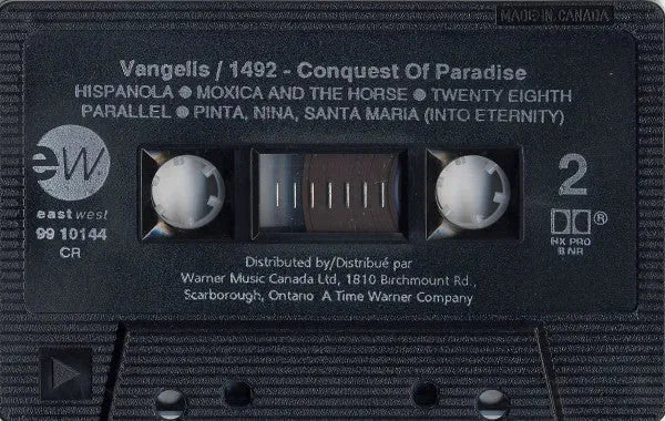 Vangelis : 1492 – Conquest Of Paradise (Music From The Original Soundtrack) (Cass, Album, Dol)