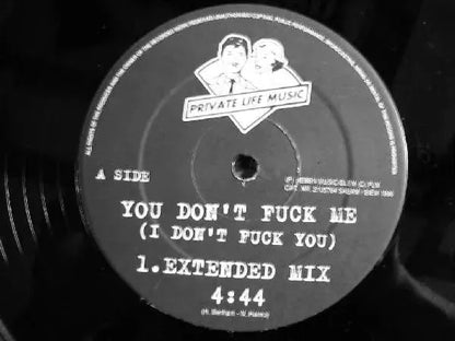 T-Bull Featuring Nicky (2) : You Don't Fuck Me (I Don't Fuck You) (12")