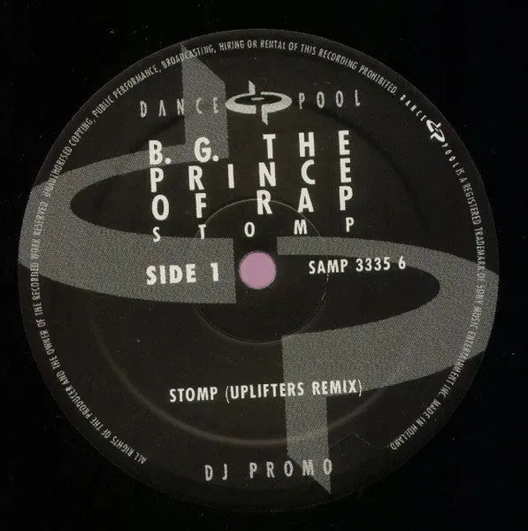 B.G. The Prince Of Rap : Stomp (Uplifters Remix) (12", S/Sided, Promo)