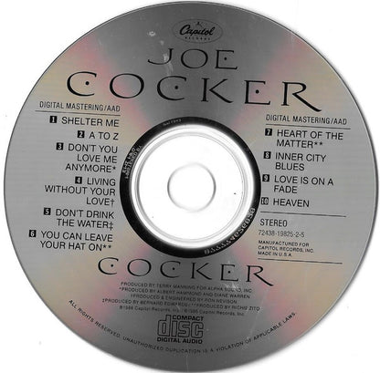 Joe Cocker : Cocker (CD, Album, RE)