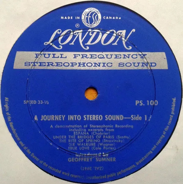 Various : A Journey Into Stereo Sound (LP, Comp)