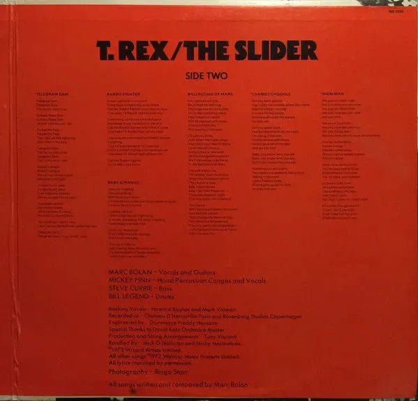 T. Rex : The Slider (LP, Album, RE, RP, Gat)